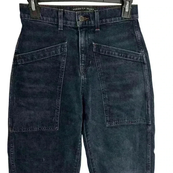 VERONICA BEARD CHARLIE BARREL LEG HIGH RISE 24 - Picture 3 of 10